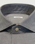 W5-RVGCUR Camicia Regular Pied De Poule Marrone/Blu Man