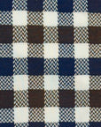 W5-UZ8CUR Camicia Regular Quadri Blu/Marrone Man