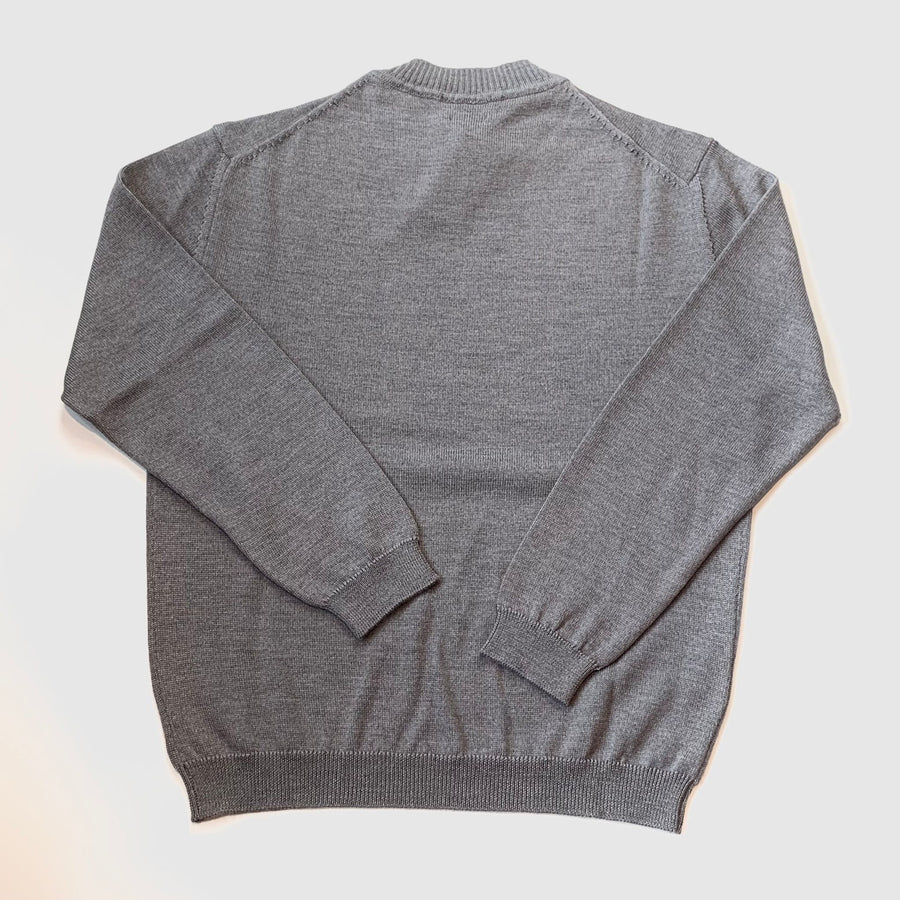 W4-0117 Maglia Paricollo Grey10 Man