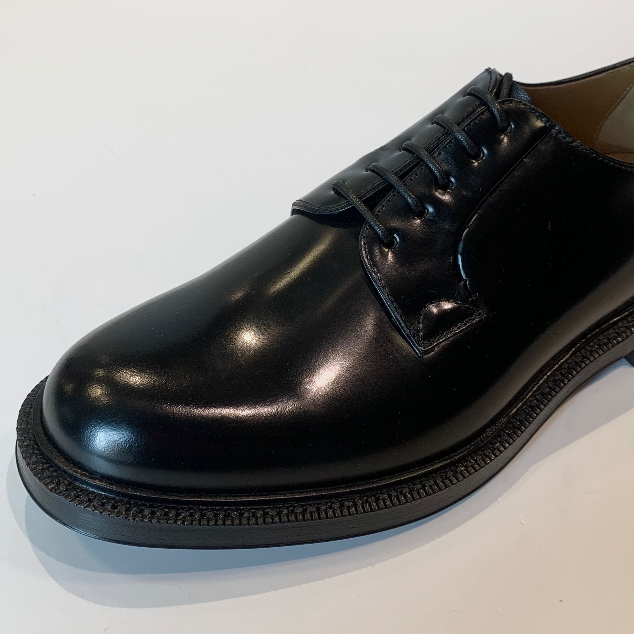 UW4-1204 Derby Vitello Polished Nero Man