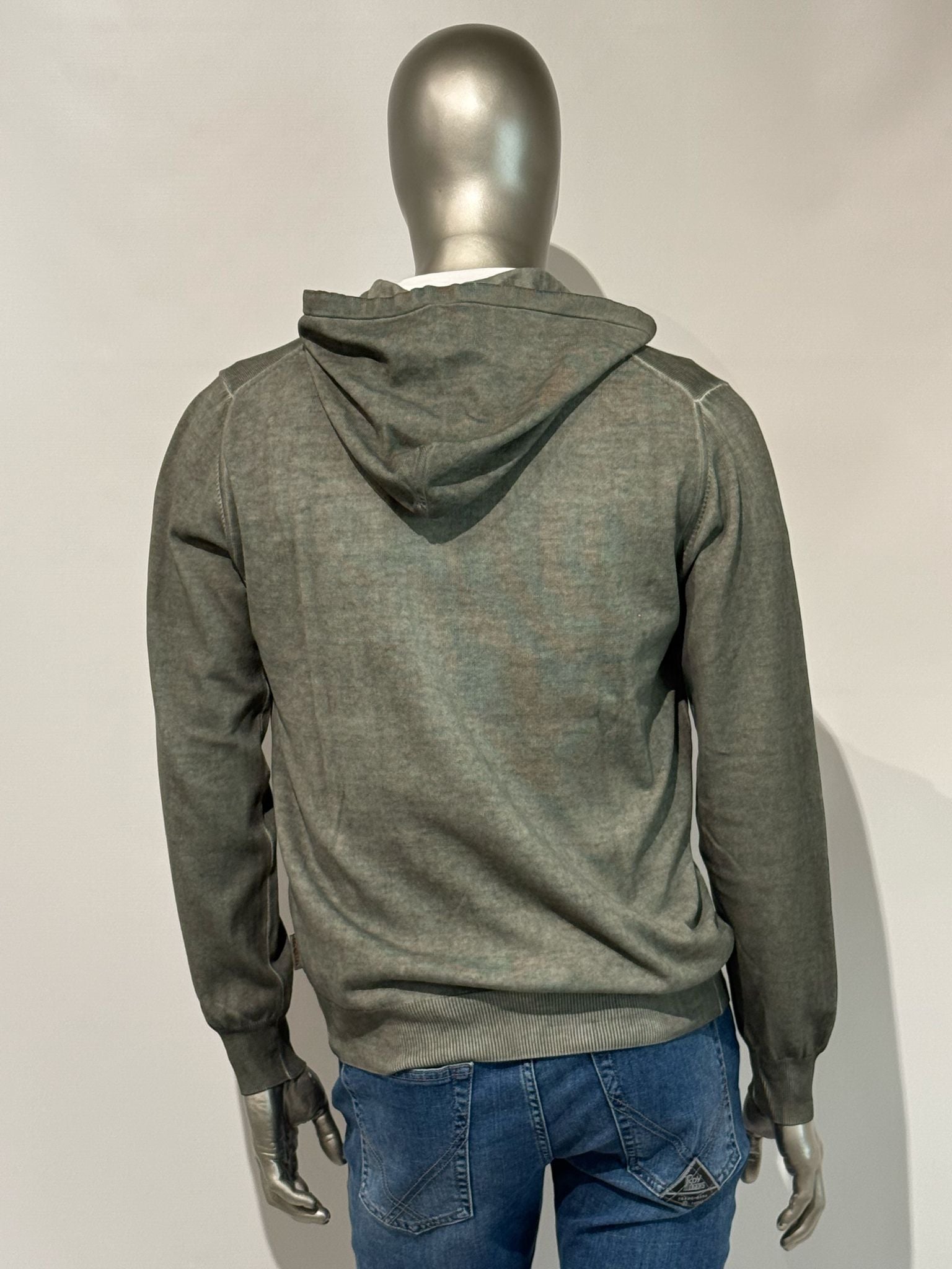S5-DROP Felpa In Maglia Con Cappuccio Militare Man