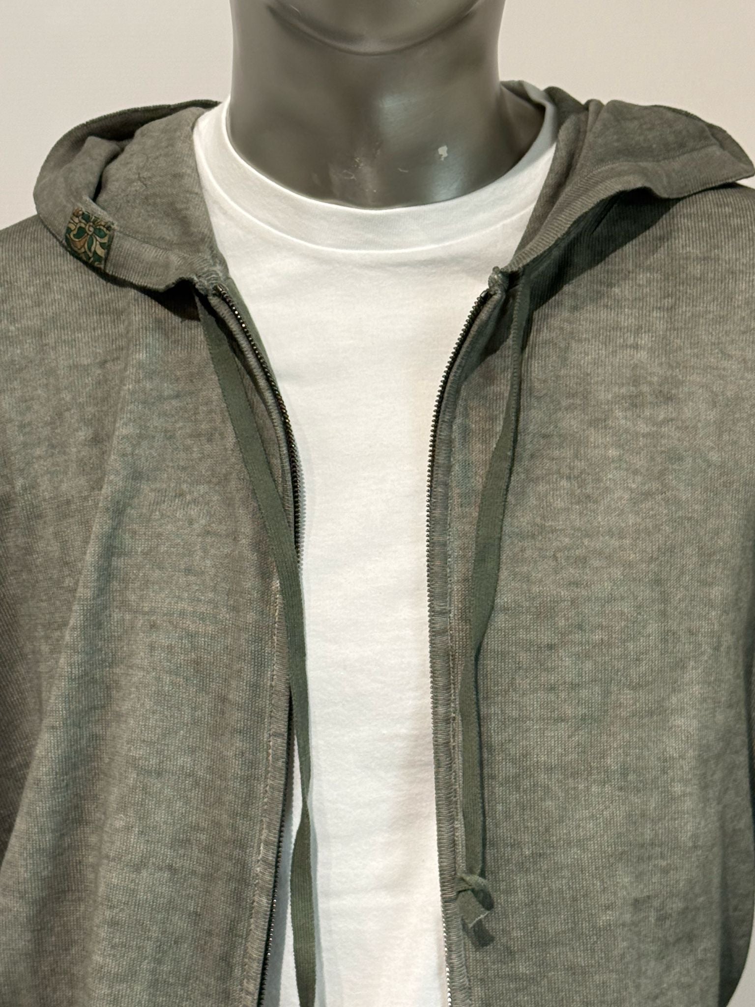 S5-DROP Felpa In Maglia Con Cappuccio Militare Man