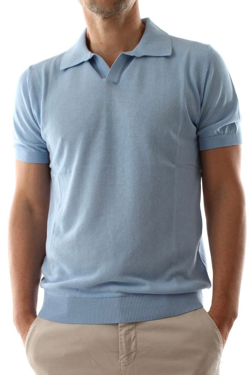 S5-HENRY Polo Celeste Man