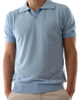 S5-HENRY Polo Celeste Man
