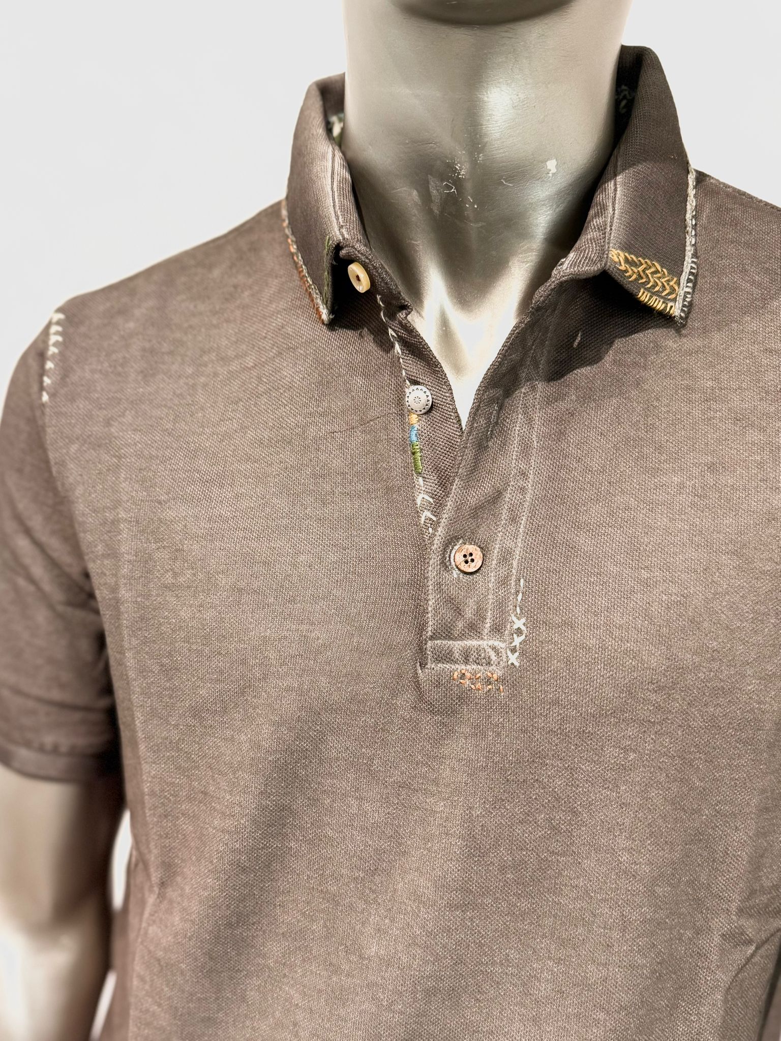 S5-RICKY485 Polo Ricamata Moro Man