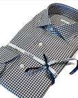 W5-RVGCUR Camicia Regular Quadretti Marrone/Blu Man