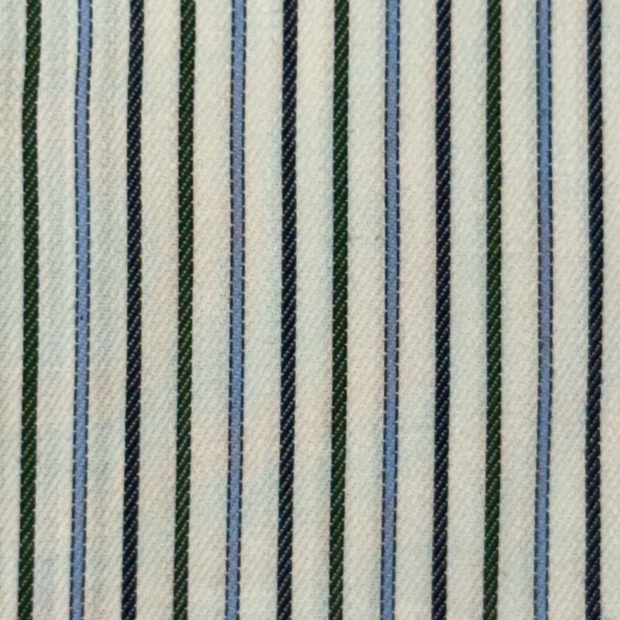 W5-UYDCUR Camicia Regular Righe Blu/Verdi Man