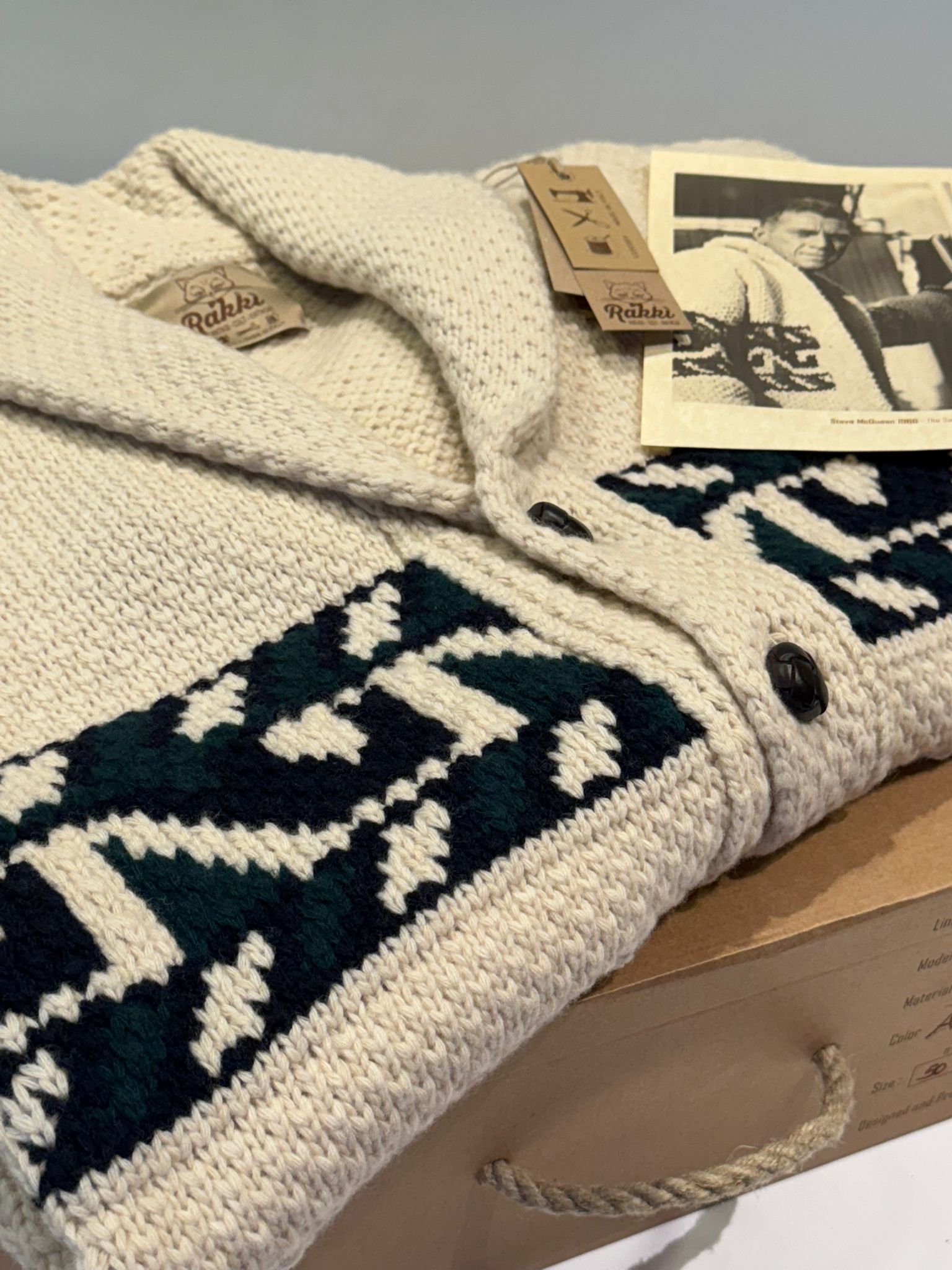 UW5-HOLMAN Blazer STEVE MCQUEEN Jacquard Avorio/Verde Veronese Man