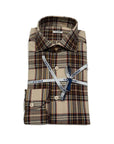 W5-QIICUR Camicia Regular Quadri Ecrú Man