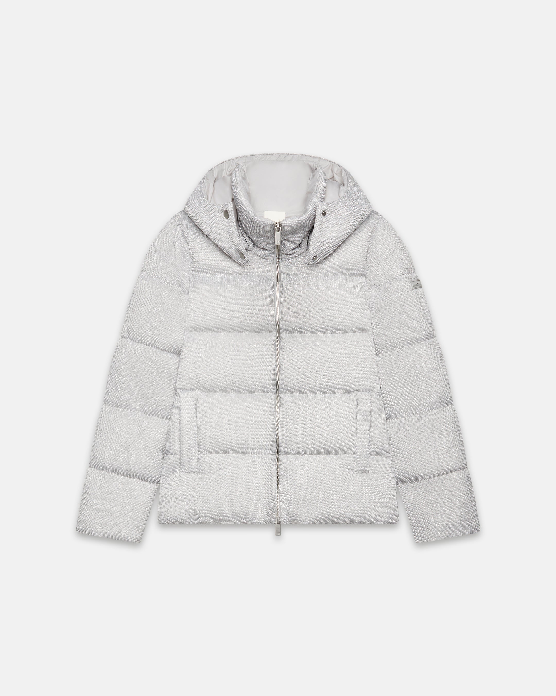 DW5-HELENA Piumino Corto Tricotech Lurex Ice Woman