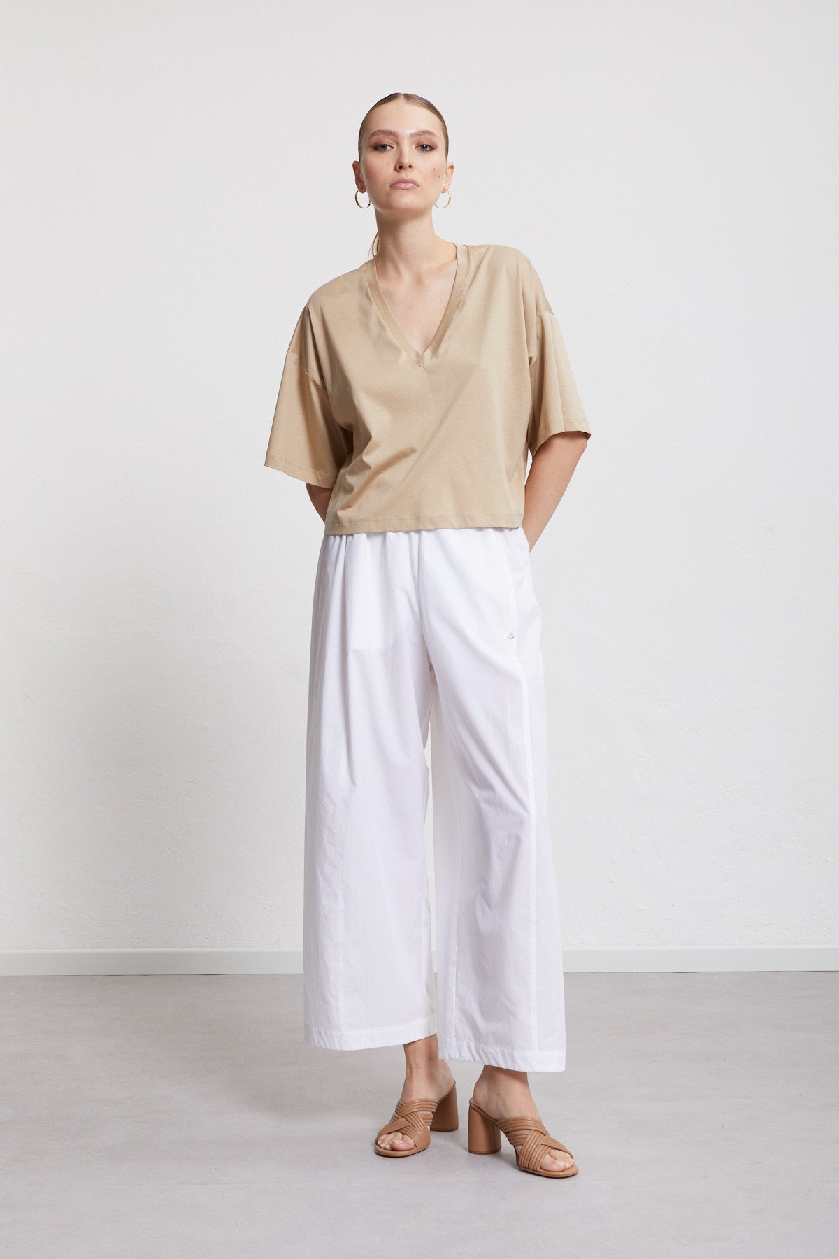 S5-DM8111 Maglia in Jersey Sabbia