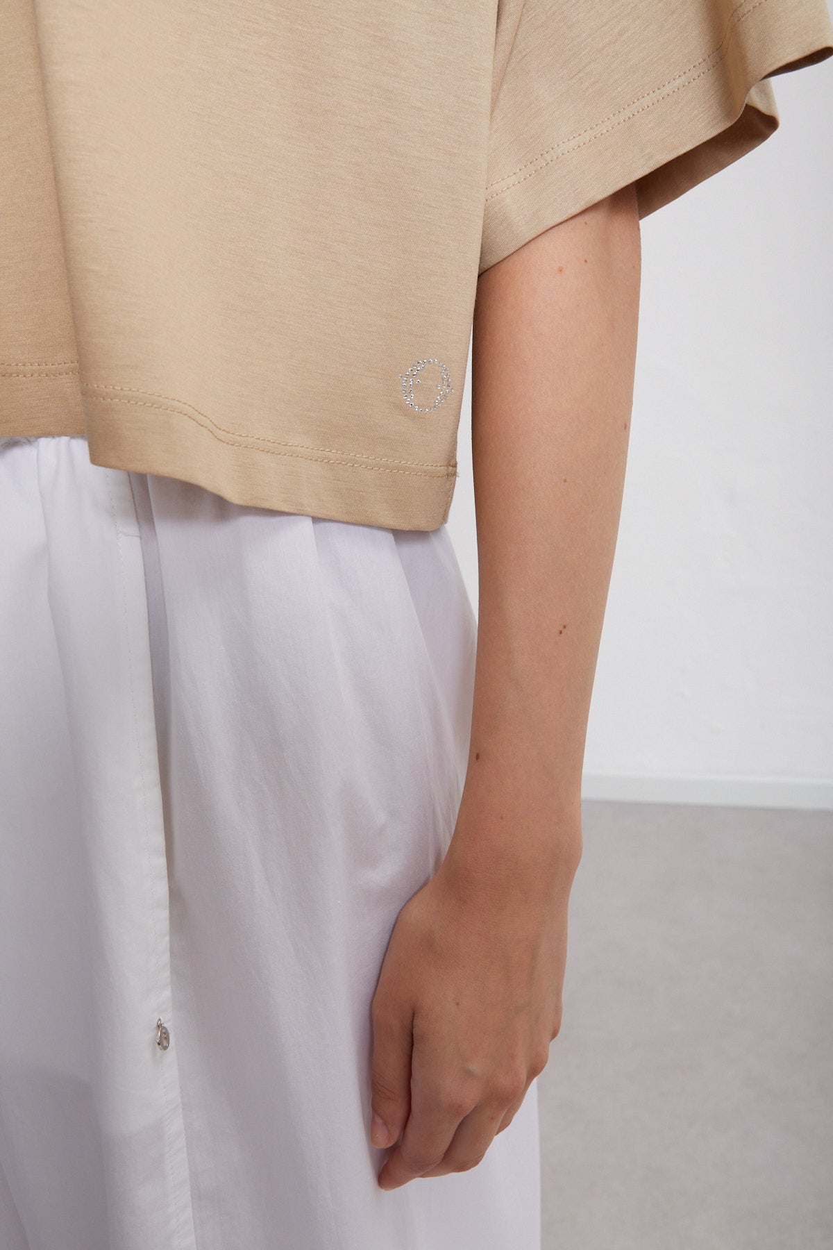 S5-DM8111 Maglia in Jersey Sabbia