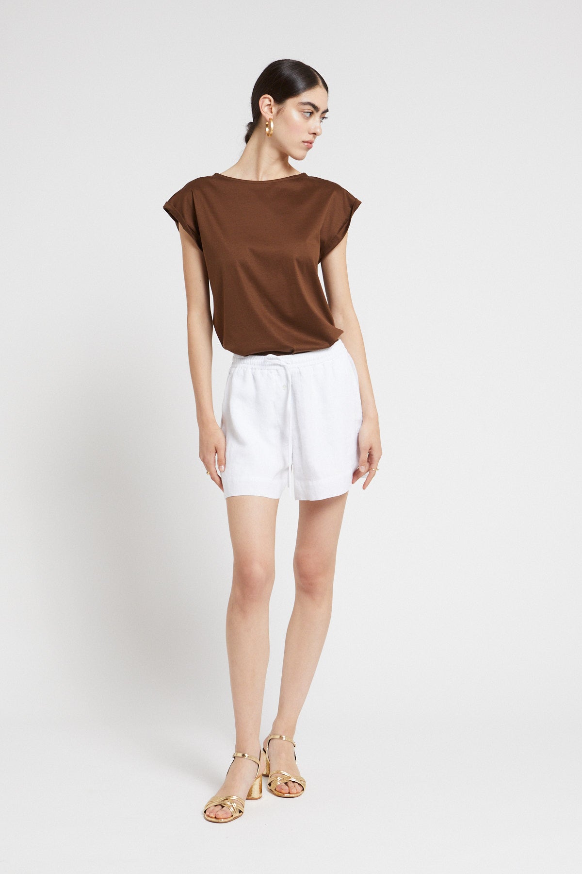 S5-DM8112 T-shirt in Jersey Cioccolato