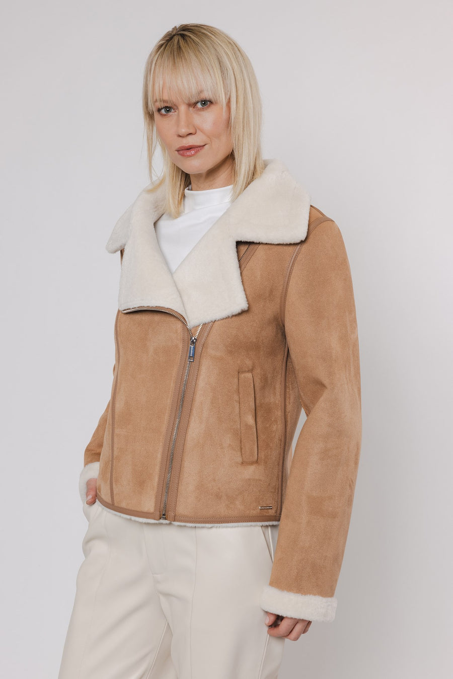 W4-JUNO Biker Jacket Twig Birch