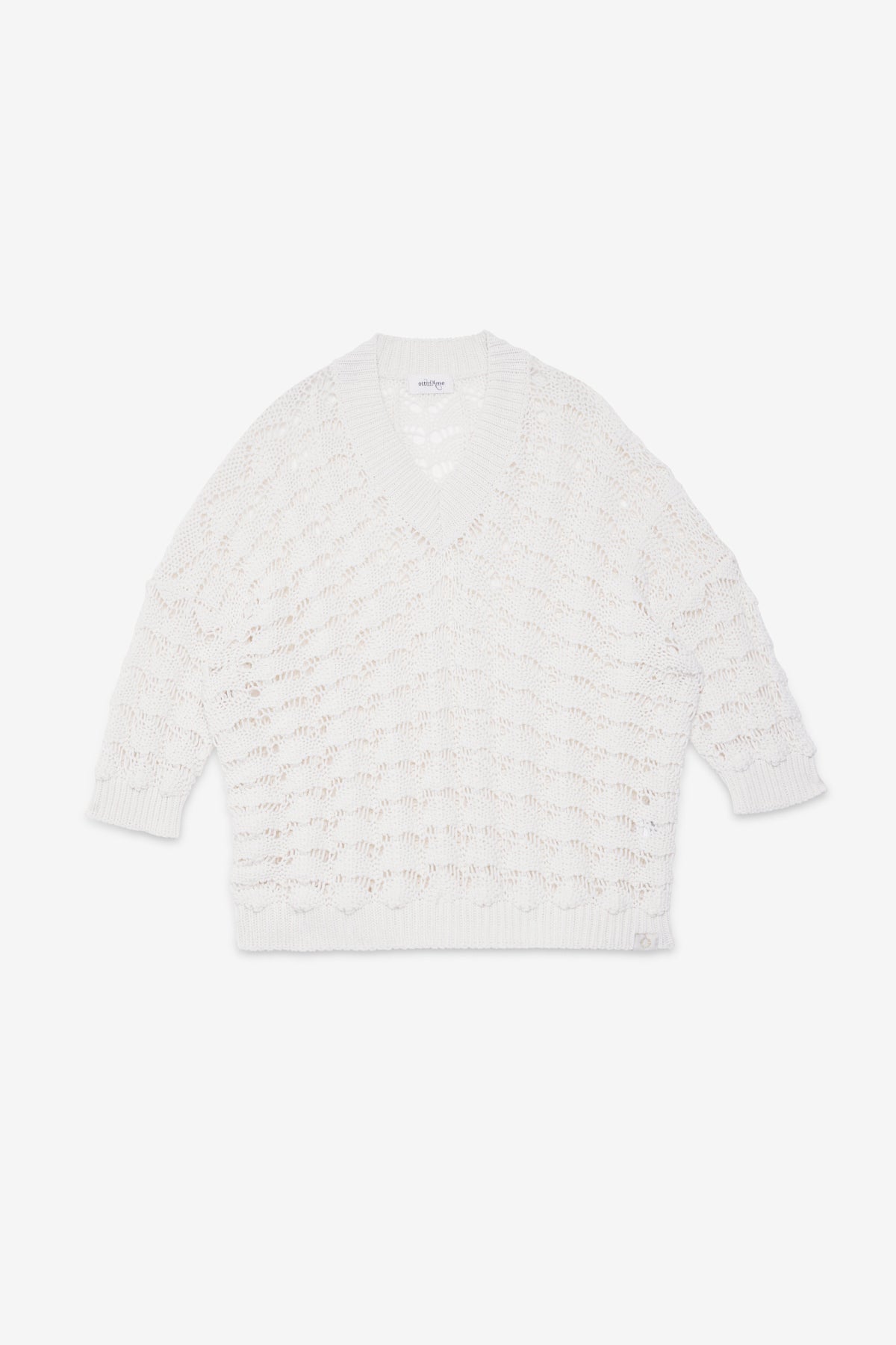S5-DK9206 Maglione Crochet Latte