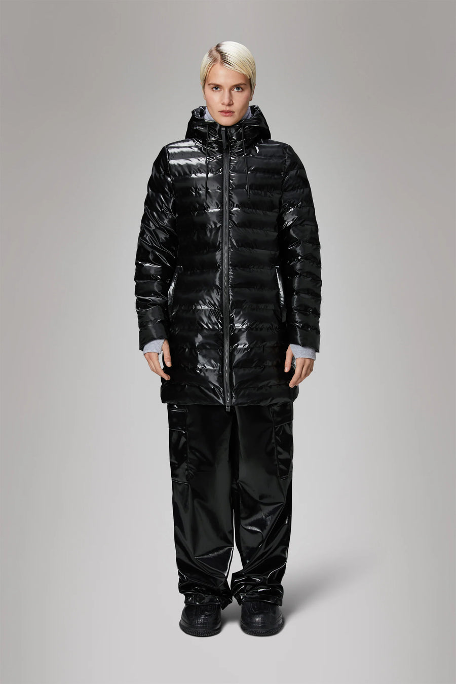 W4-15890 Piumino Lohja Long Puffer Night Woman