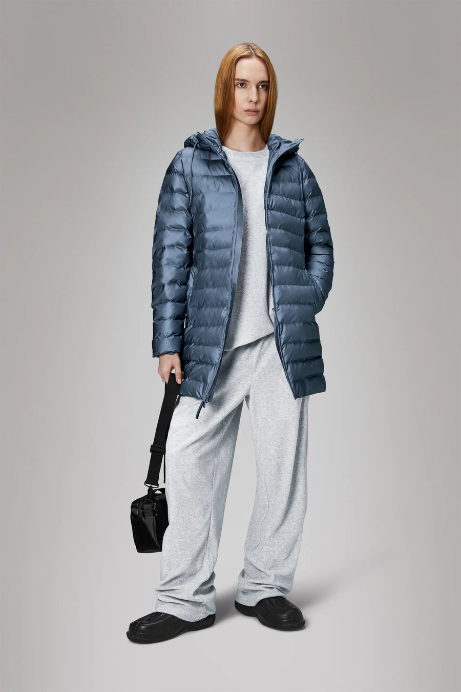 W4-15890 Piumino Lohja Long Puffer Bay Woman