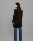 DW5-LUANA Spolverino Foderato Suede Moka Woman