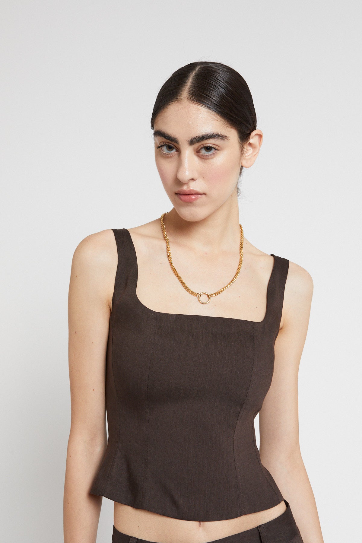 S5-DT9164 Top in Lino Cioccolato