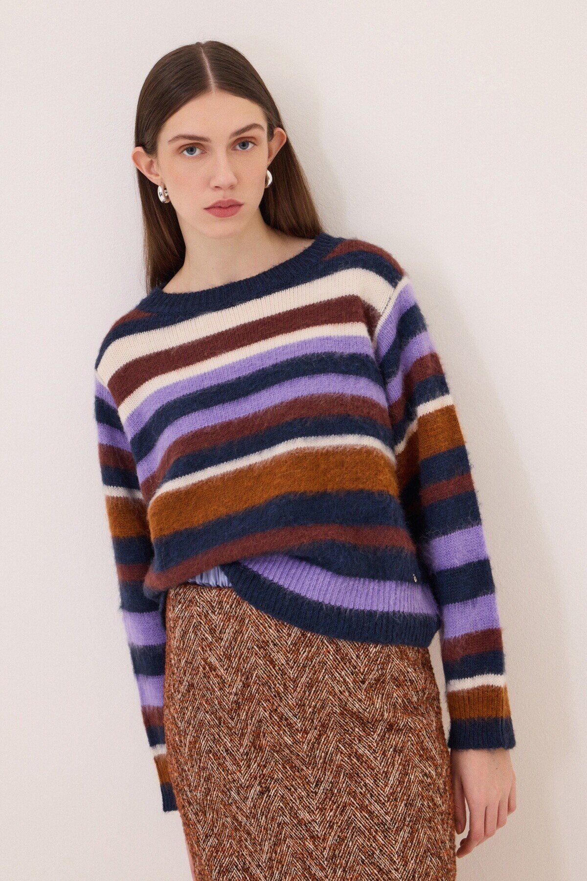 W6-DK9354 Maglia Righe Variante Unica