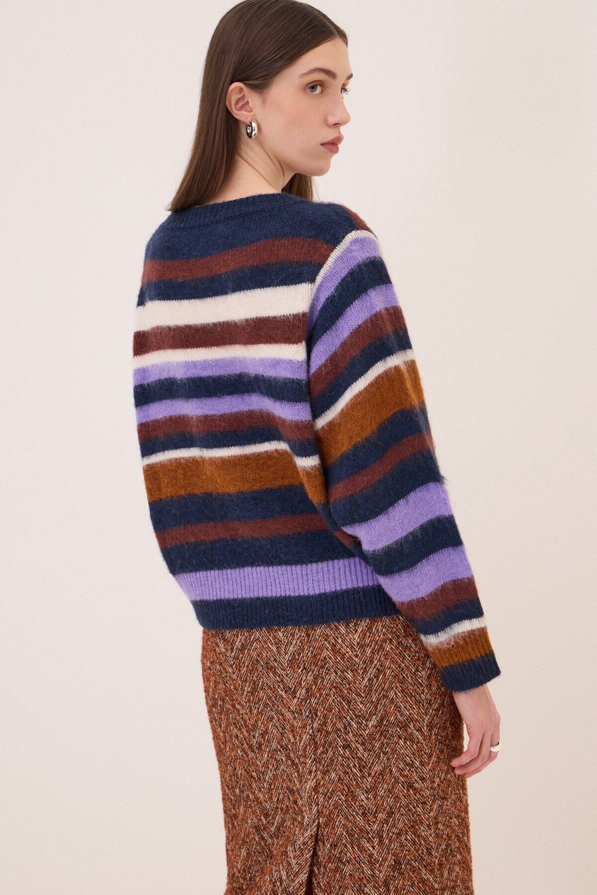 W6-DK9354 Maglia Righe Variante Unica