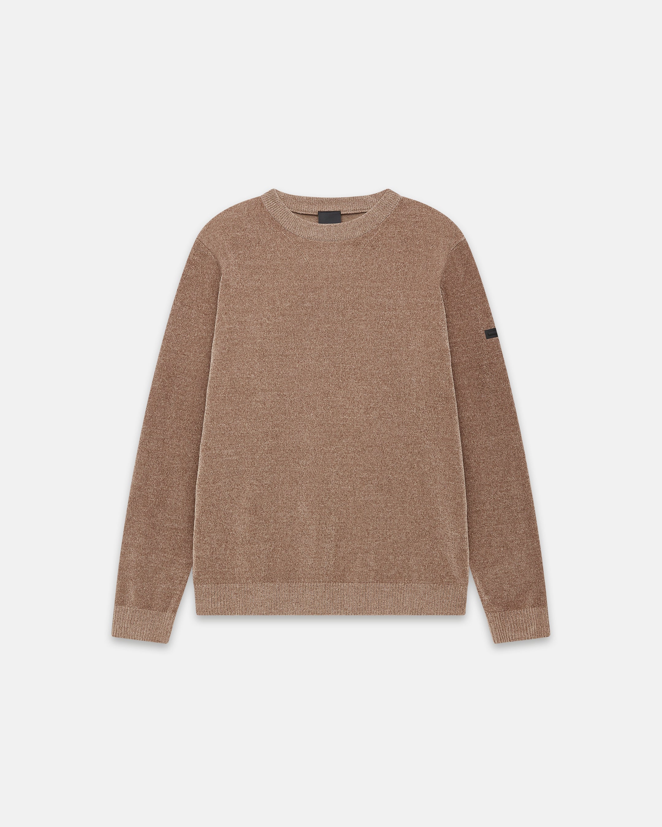 UW5-MAUNA CHENILLE Maglia Giro Taupe Melange Man