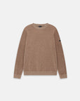 UW5-MAUNA CHENILLE Maglia Giro Taupe Melange Man