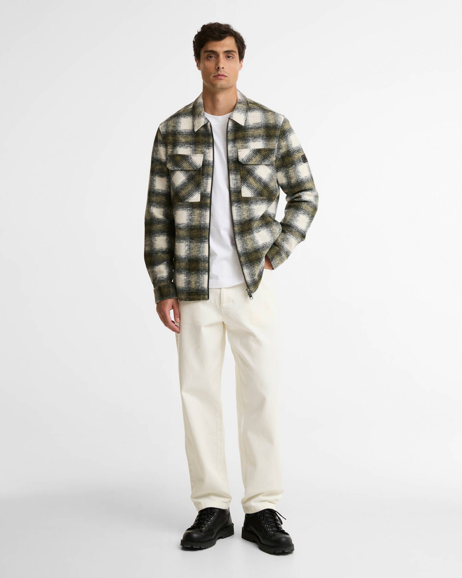 W6-0205 OverShirt CLAYTON FirGreen