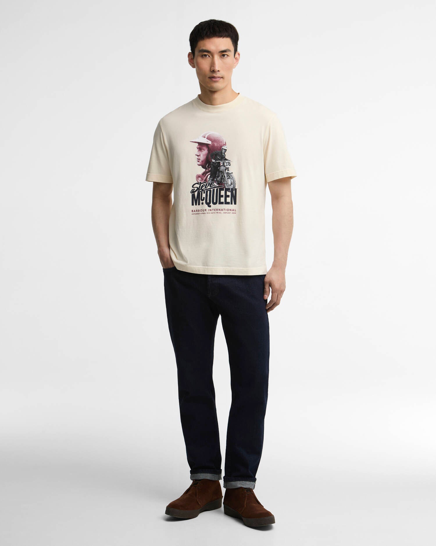 W6-1660 T-Shirt RAINEY Chalk