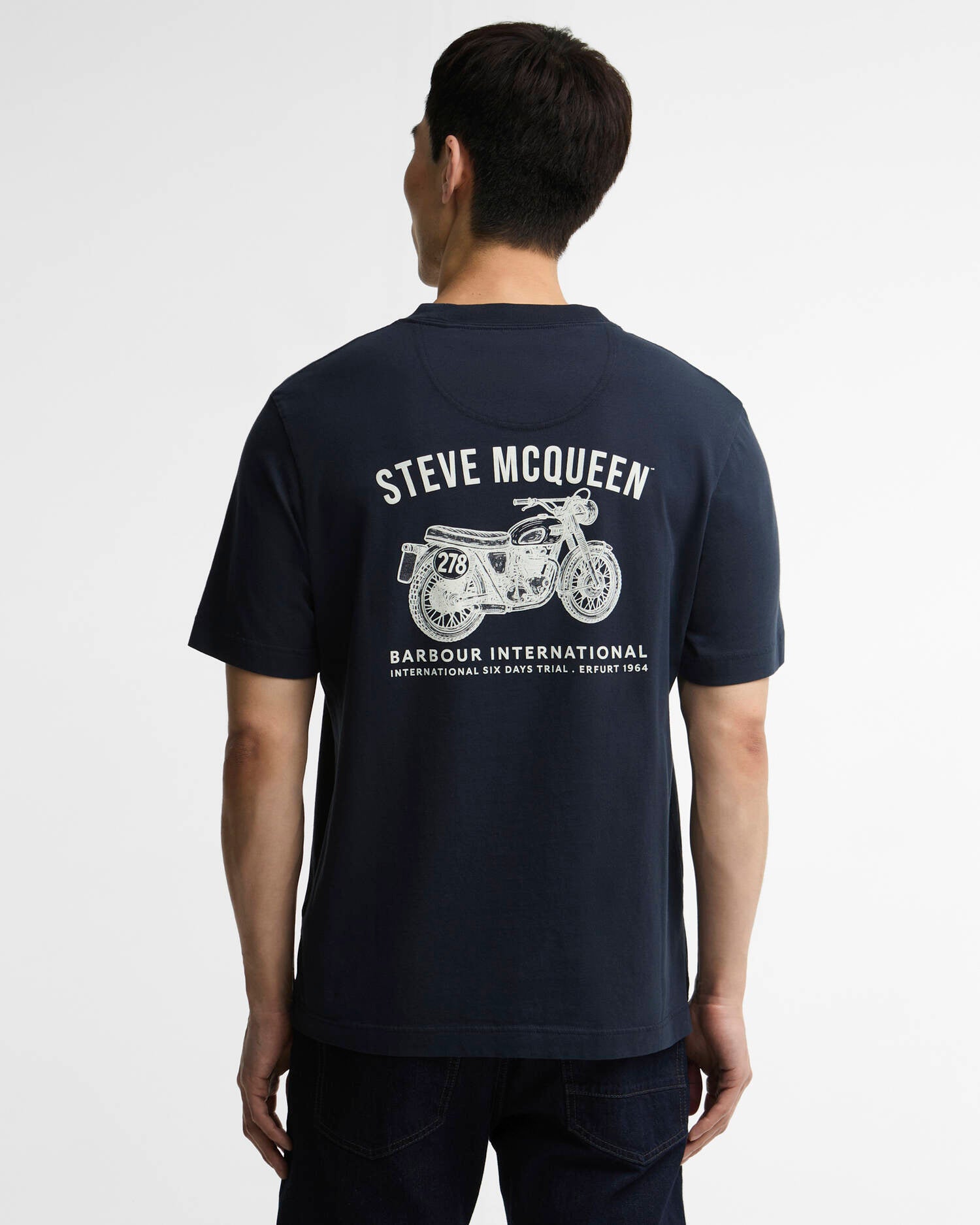 W6-1665 T-Shirt GRANGE Navy