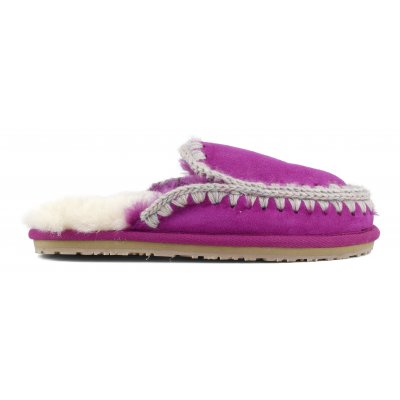 W-Suede Slipper Full Eskimo Stitch Mocha