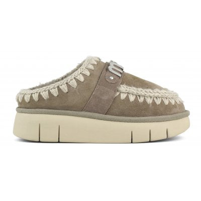 W5-Bonce Clog Metal Logo Elefant Grey