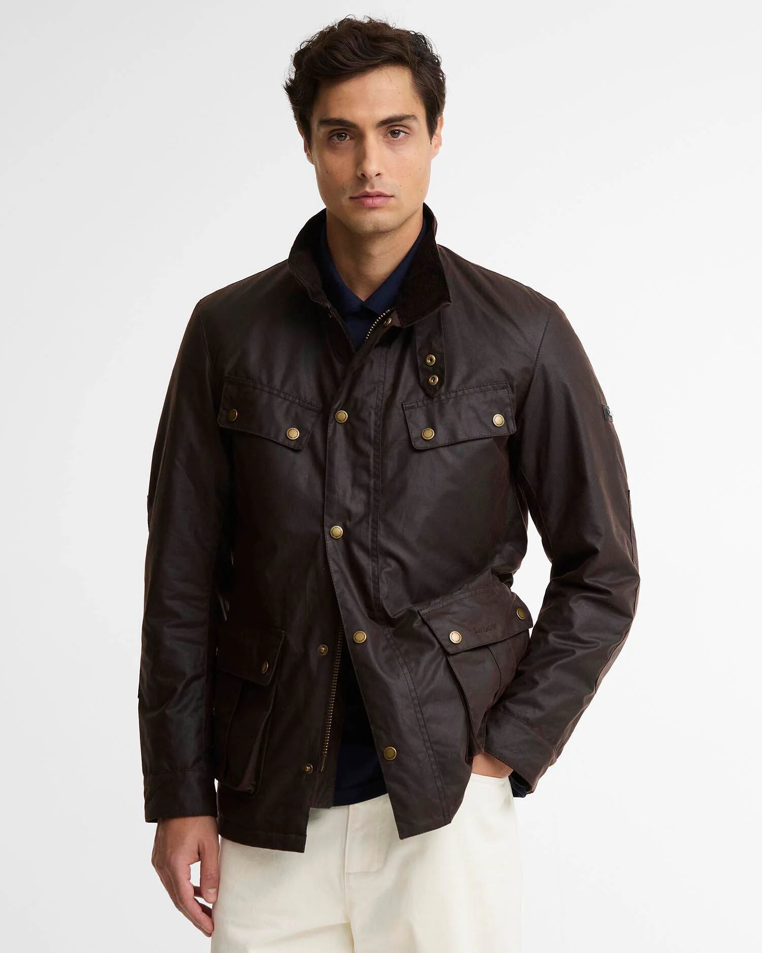 W6-2140 Giacca DUKE Tourer Wax Rustic