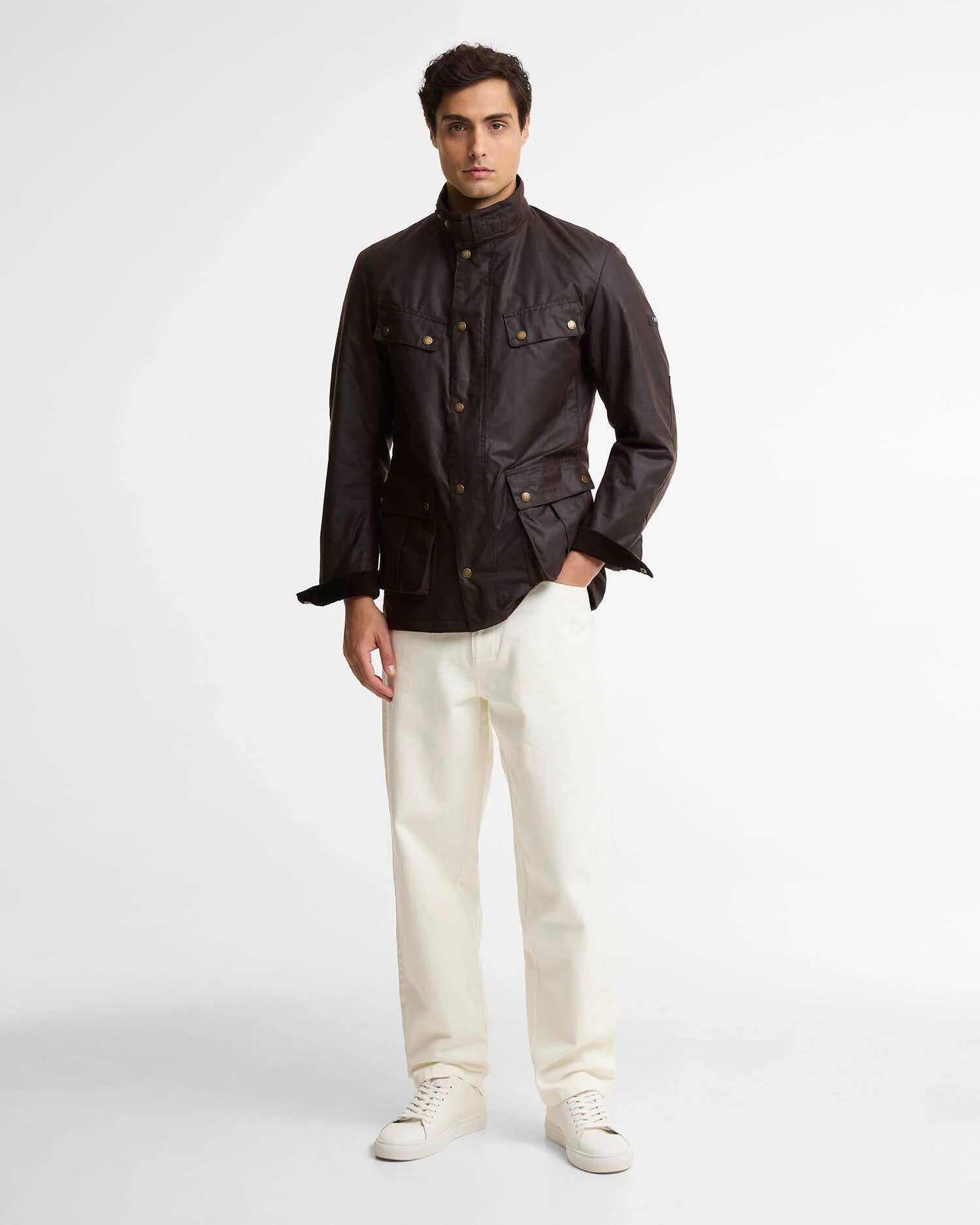 W6-2140 Giacca DUKE Tourer Wax Rustic