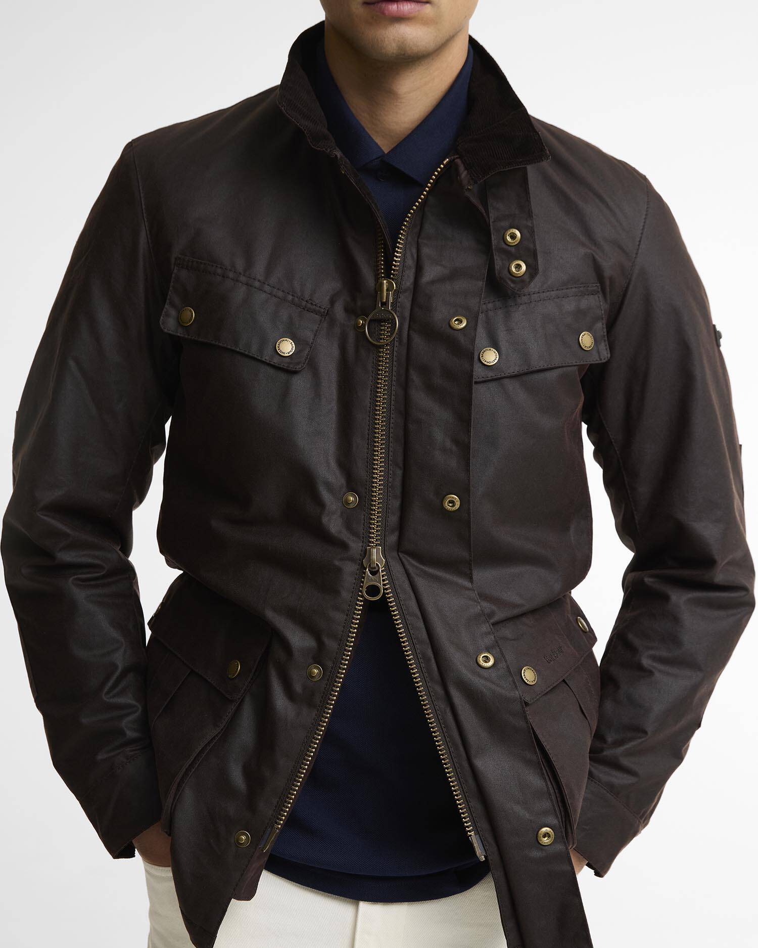 W6-2140 Giacca DUKE Tourer Wax Rustic