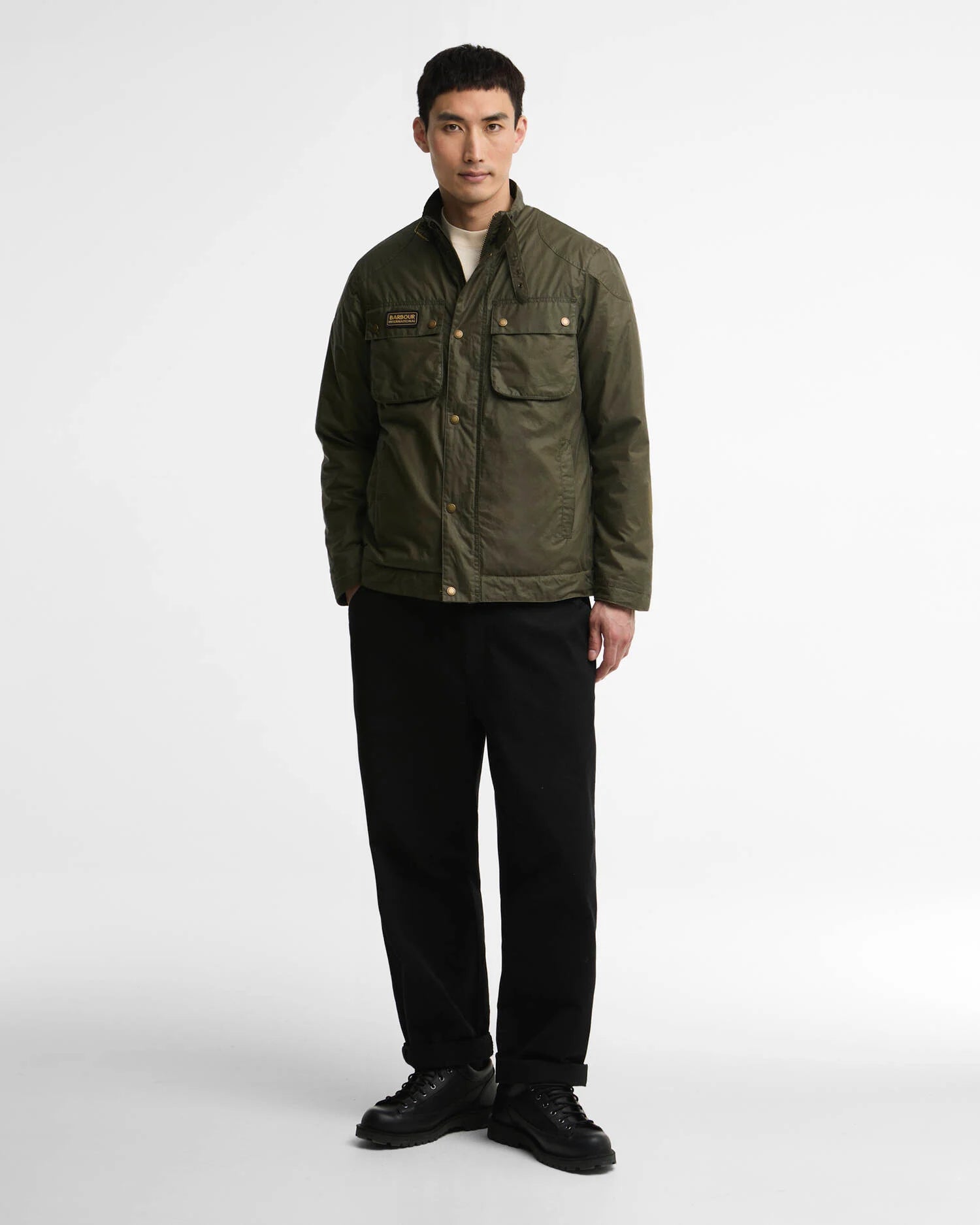 W6-2601 Giacca MERTON Wax Olive Night