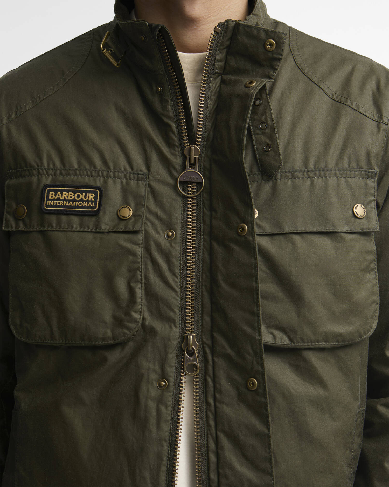 W6-2601 Giacca MERTON Wax Olive Night