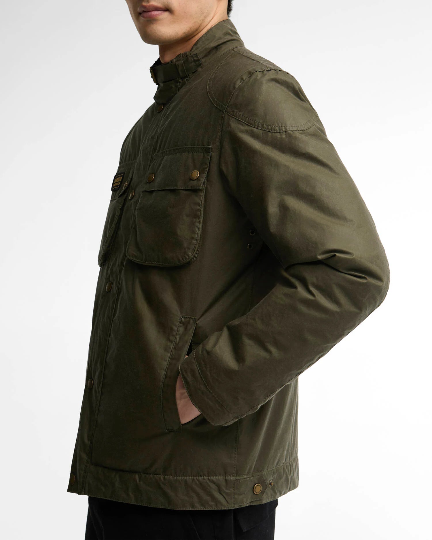 W6-2601 Giacca MERTON Wax Olive Night