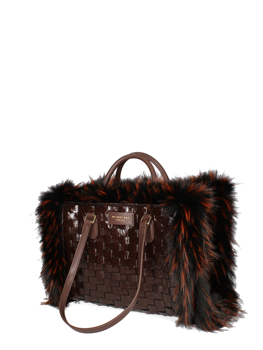 W5-1013 ATENA CHAMONIX Shopper Grande Chocolate