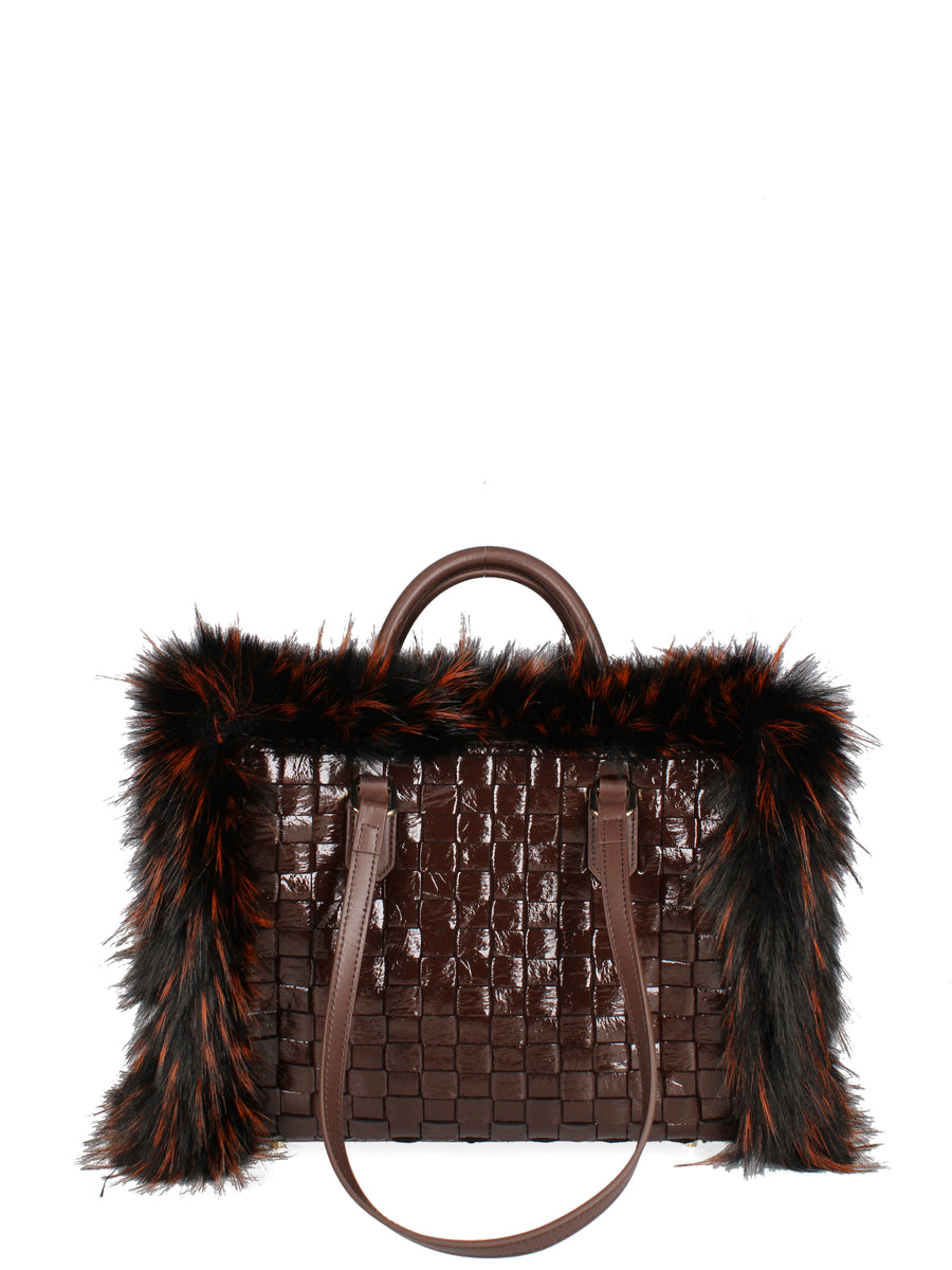 W5-1013 ATENA CHAMONIX Shopper Grande Chocolate