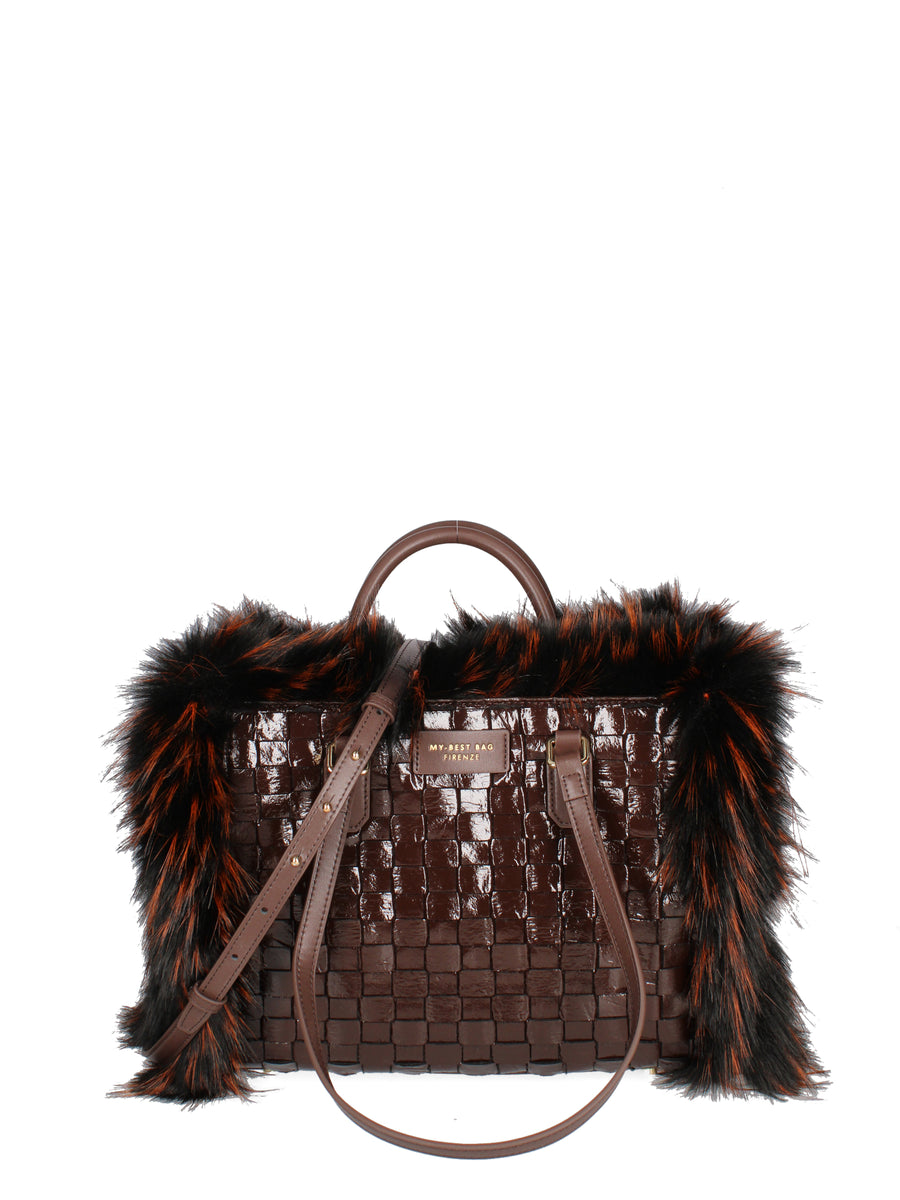 W5-1013 ATENA CHAMONIX Shopper Grande Chocolate