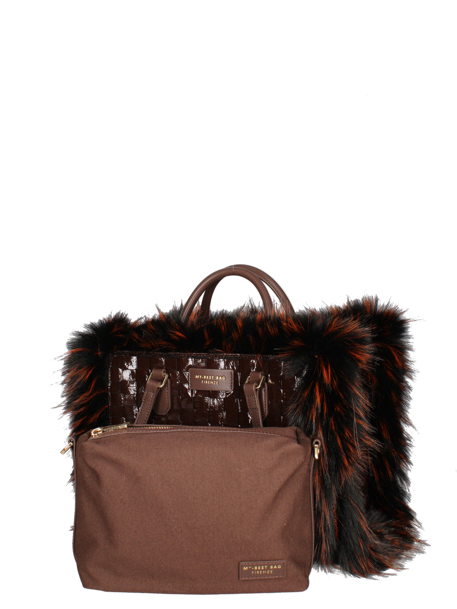 W5-1013 ATENA CHAMONIX Shopper Grande Chocolate