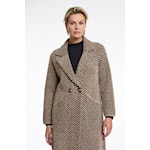 W5-MADINA Cardigan Sand Graphic