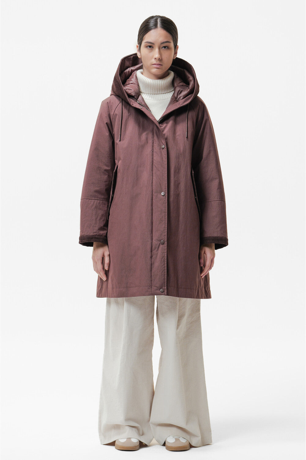 DW6-NAKO FIDENZA Parka Reversibile Cioccolato 215 Woman