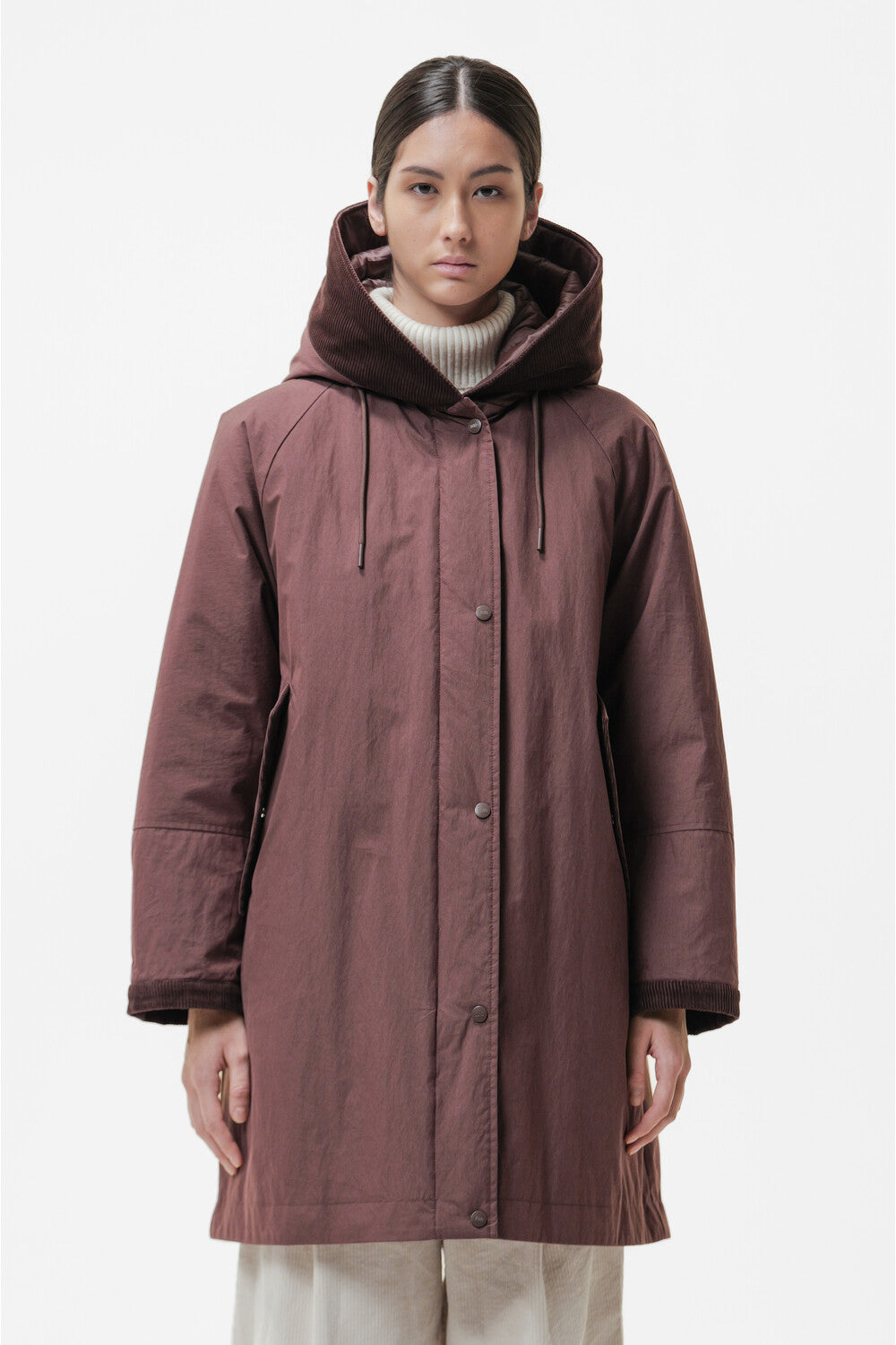 DW6-NAKO FIDENZA Parka Reversibile Cioccolato 215 Woman