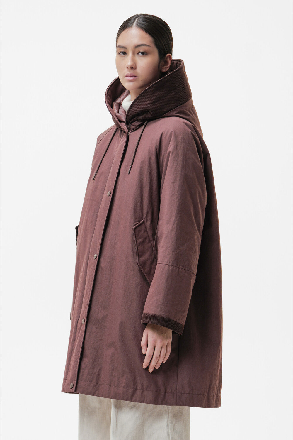 DW6-NAKO FIDENZA Parka Reversibile Cioccolato 215 Woman