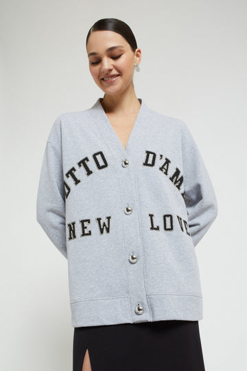 W5-DMF0030 Cardigan Over in Felpa