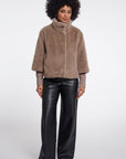 W6-NESRIN Giacca Ecopelliccia Mocha Latte