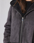 W4-OVA Reversible Coat Graphite