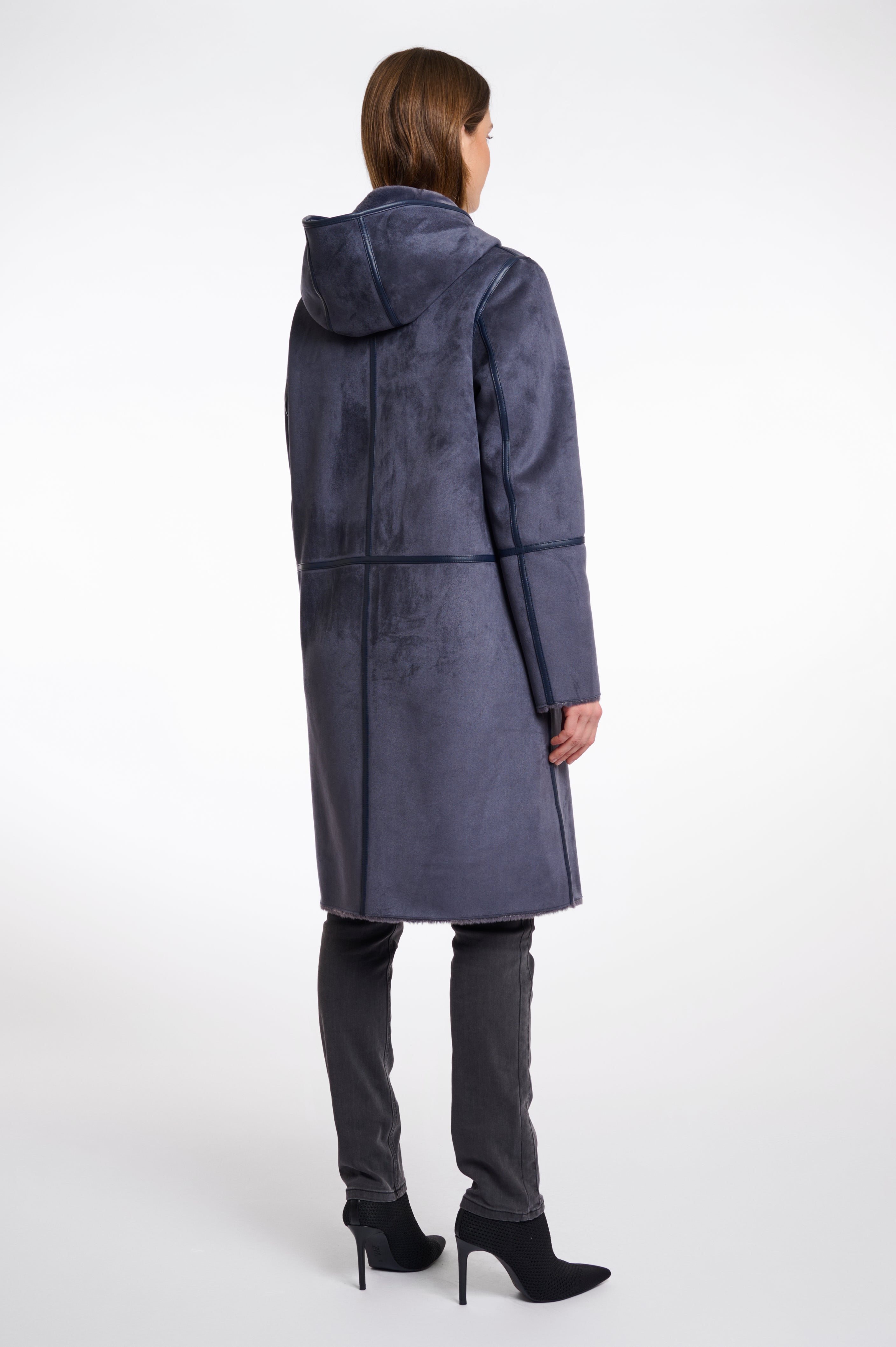 W5-OVA Coat Reversibile Night Grey